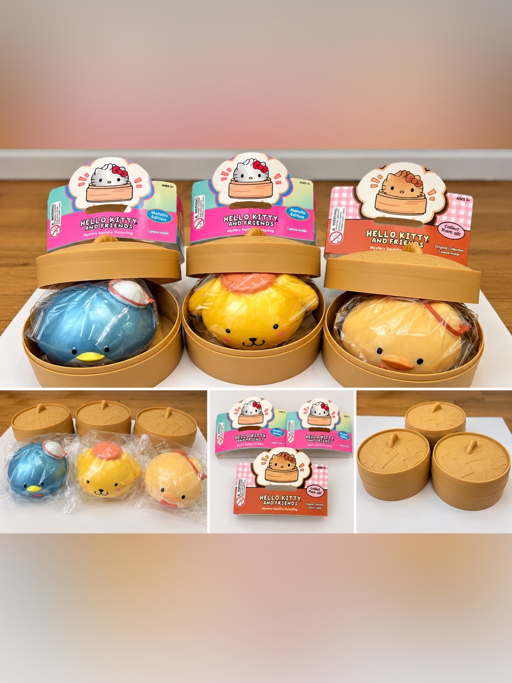 Hello Kitty & Friends Mystery Squishy Dumplings – Set of 3